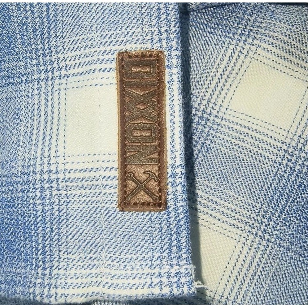 Dixxon Lanukai Blue White Flannel Long Sleeve Button up Shirt 3xl - Picture 6 of 9
